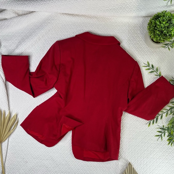 The Limited Red Polka Dots Blazer, Size S - Picture 9 of 10